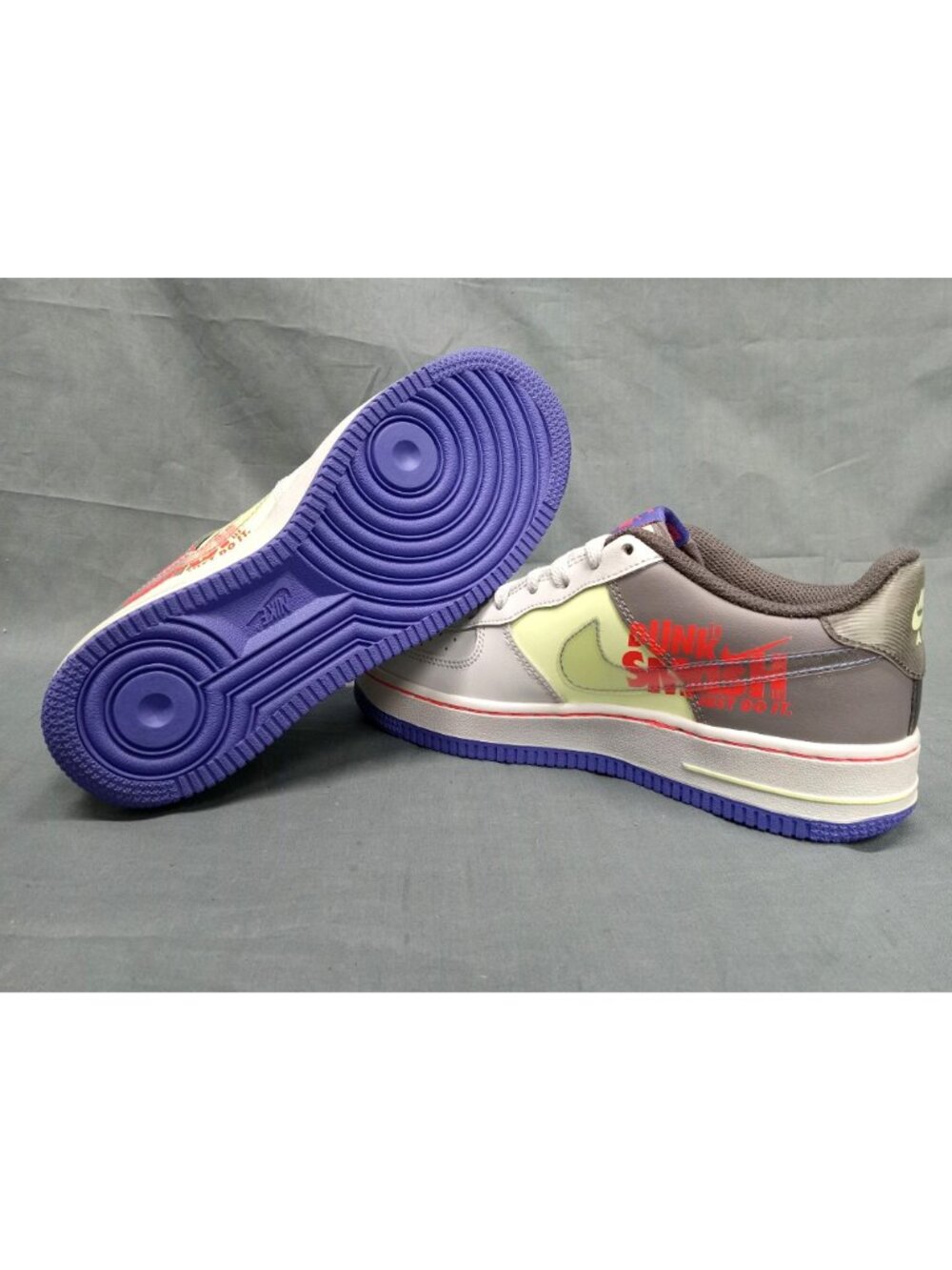 Nike Air Force 1 Dunk It (GS) Sneakers Platinum Violet Boys Size 5 NEW NO BOX! - Picture 2 of 11